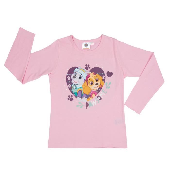 Pull pour fille PAW Patrol La Pat Patrouille Sweat shirt pour enfant haut pour enfant