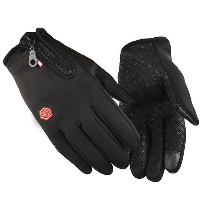 Gants Vélo Hiver Homme Imperméables Et Coupe-vent - Écran Tactile, Pour Cyclisme, Trottinette, Ski