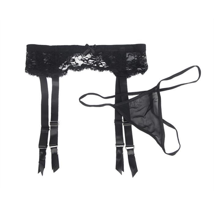 Porte-jarretelles Dentelle Maille - 6 Bretelles - Femme - Neuf Avec étiquettes