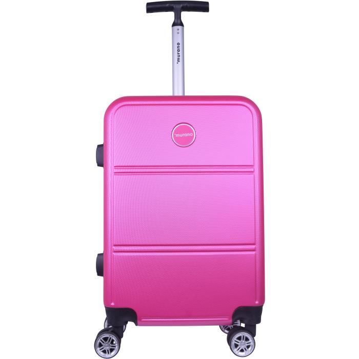 Murano Valise Cabine 55cm Avec 8 Roues Couleur Rose Achat