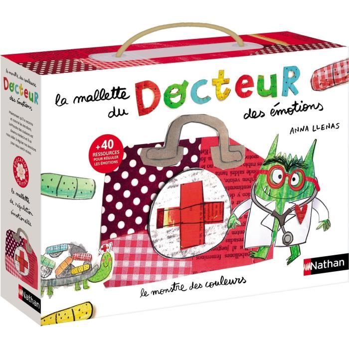 NATHAN la Mallette du Docteur des Emotions Education Positive Monstres des Couleurs Coffret d'Activités Originales Apprendre à Gérer Ses émotions A partir de
