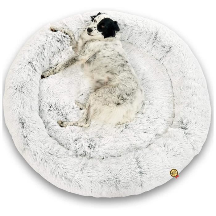 panier pour chien dehoussable original lit pouf coussin 115cm dodo donut™ matelas confort+ tranquille grande taille