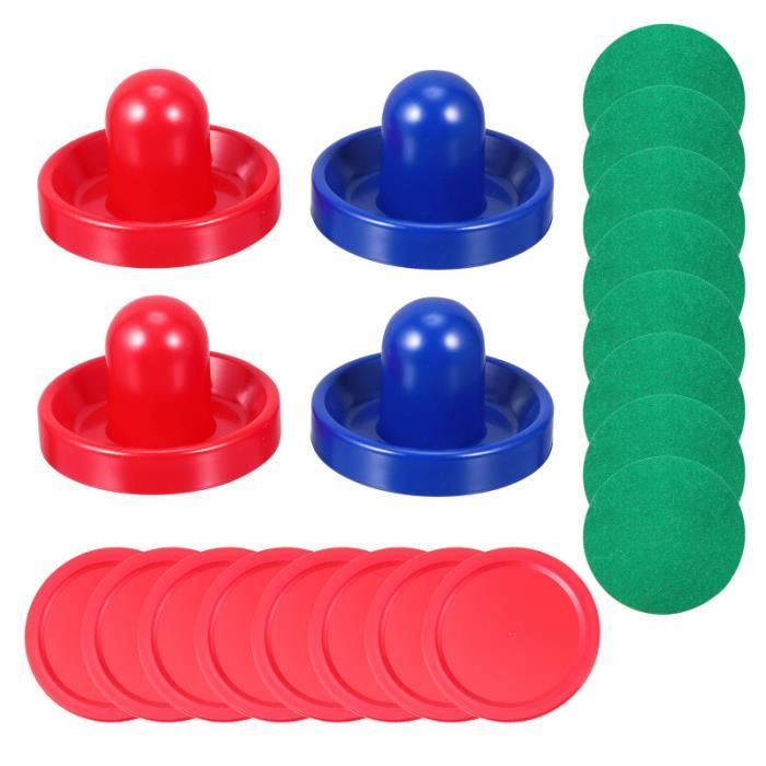 Set Rondelles Hockey Air - 2 Poussoirs + 4 Disques - Pour Tables De Hockey - Accessoire De Remplacement - VGEBY1