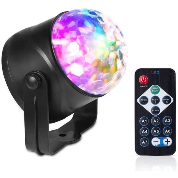 Boule à Facettes Disco IBIZA 30cm Avec Moteur LED Intégré - Effet Lumière Tournante Pour Fête (Piles AA Non Incluses) - 1