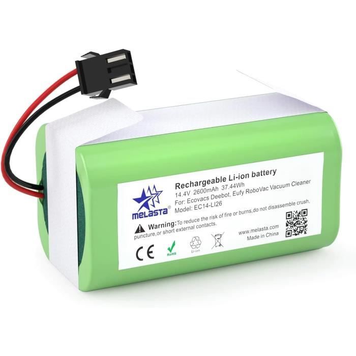 144V 5200mAh Li-ION Batterie pour Ecovacs Deebot Ozmo 950 DX9G Deebot