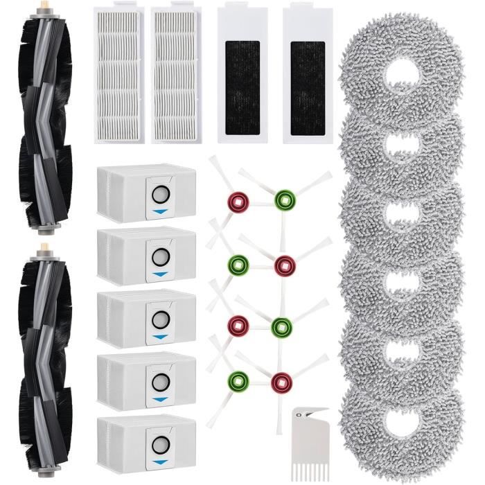 Kit 6 Filtres + 6 Brosses Pour Robot Aspirateur Lefant M330 / M330 Pro - Entretien Et Nettoyage Approfondi