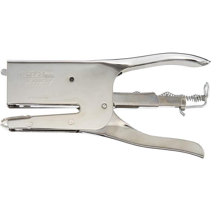 Pince-Agrafeuse Rapid Classic K1 - Capacité 50 Feuilles, Agrafes 26/6 Et 26/8mm - Garantie 5 Ans