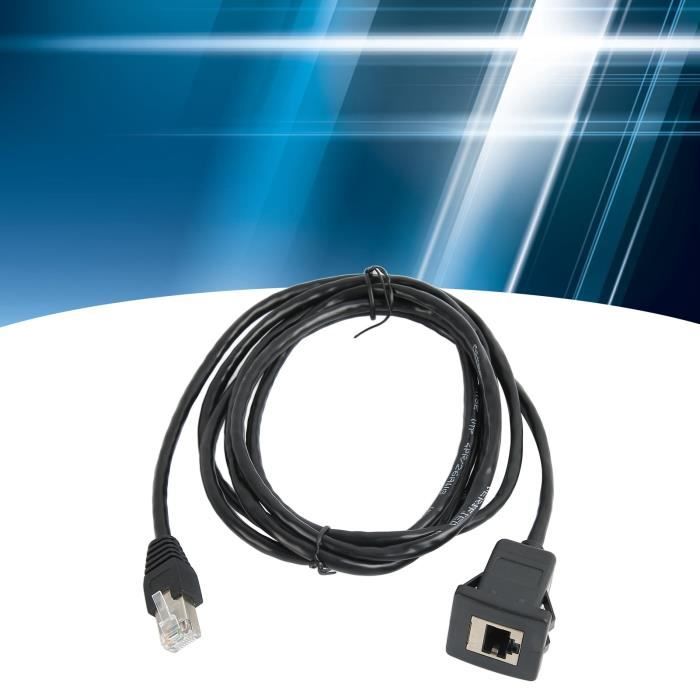 Câble Ethernet RJ45 Coudé 90° - Mâle Vers Femelle, Cat5e, 30 Cm, Pour Routeur, PC, Console, Montage Sur Panneau
