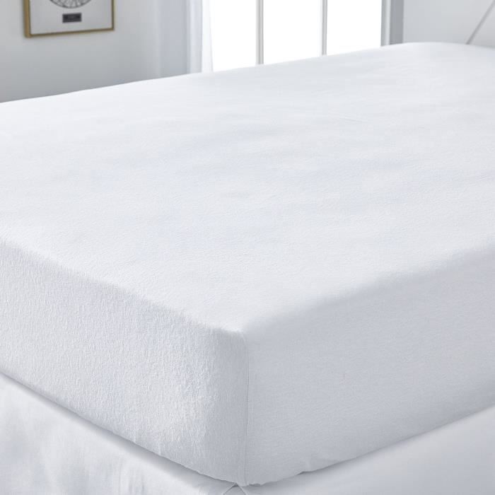 Protège matelas absorbant - TODAY - Essential - Pour lit 2 personnes - 90 x 190 cm - Anti-acarien