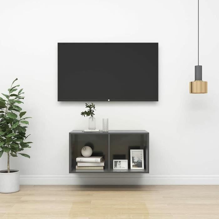 Meuble tv bois massif sesham et pieds métal 160 cm