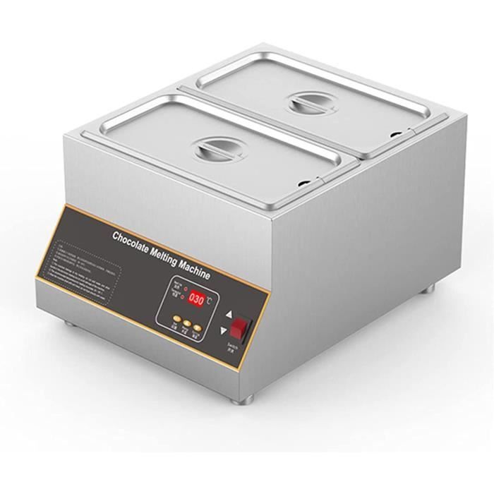 Machine à Fondre Le Chocolat Électrique Wouueso - Double Bac, Température Réglable (40°C/80°C), Prise EU, Idéale Pâtisserie