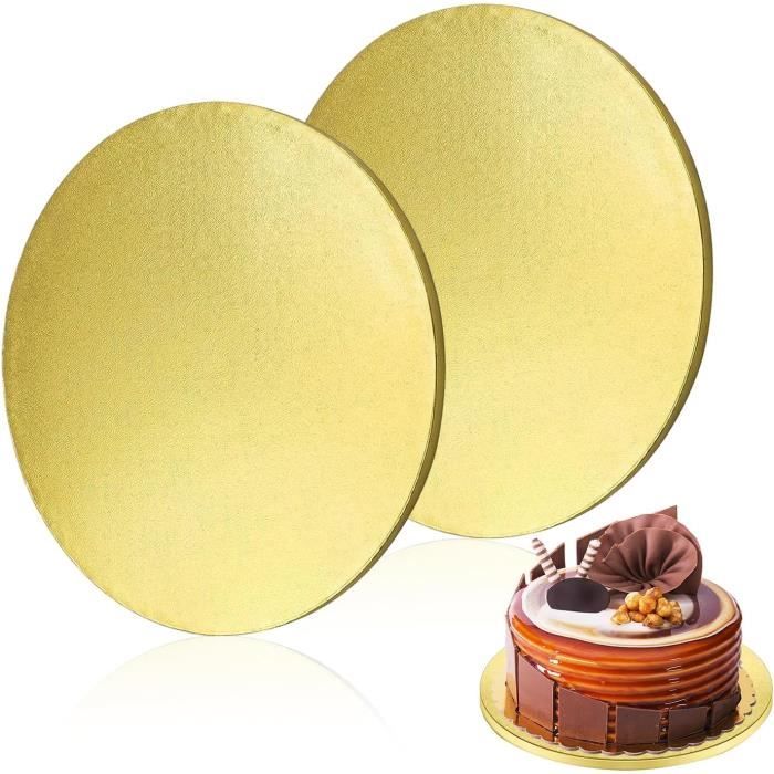Lot De 6 Plateaux Gâteaux Ronds 30 Cm - Support Réutilisable En Aluminium Et Carton épais Pour Pâtisserie