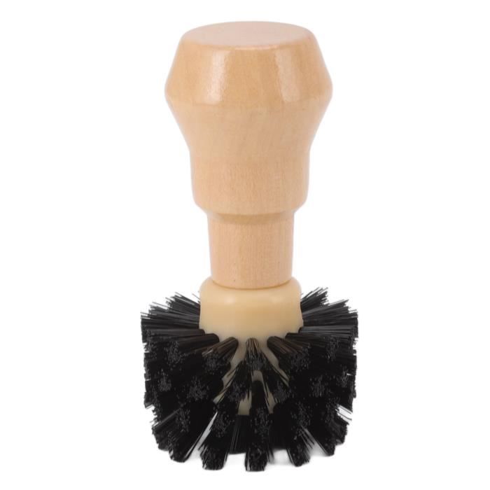 Brosse Nettoyage Porte-Filtre Café 58 Mm – Brosse Expresso Flexible 360°, Poils Nylon + Manche Bois, Accessoire Barista Essentiel