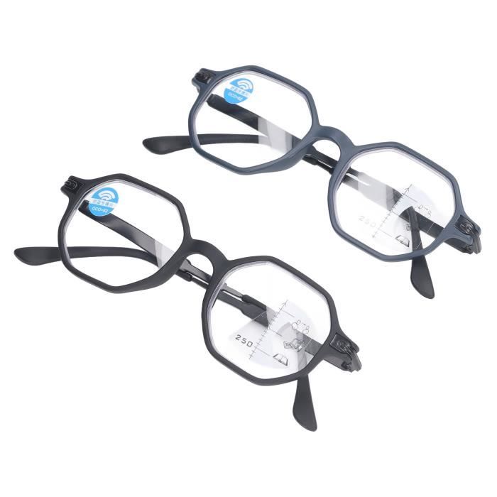 Lunettes De Lecture CHARRO New York Bleu - Verres +3,50 - Monture Métal Léger Style Rétro - Unisexe