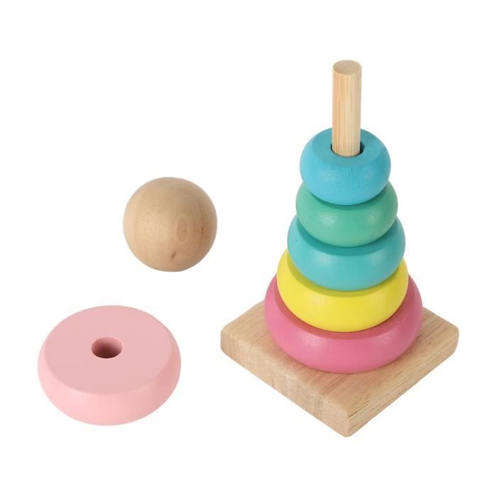 Jouet éducatif en bois - Ensemble Montessori - Multicolore - Puzzle 3D