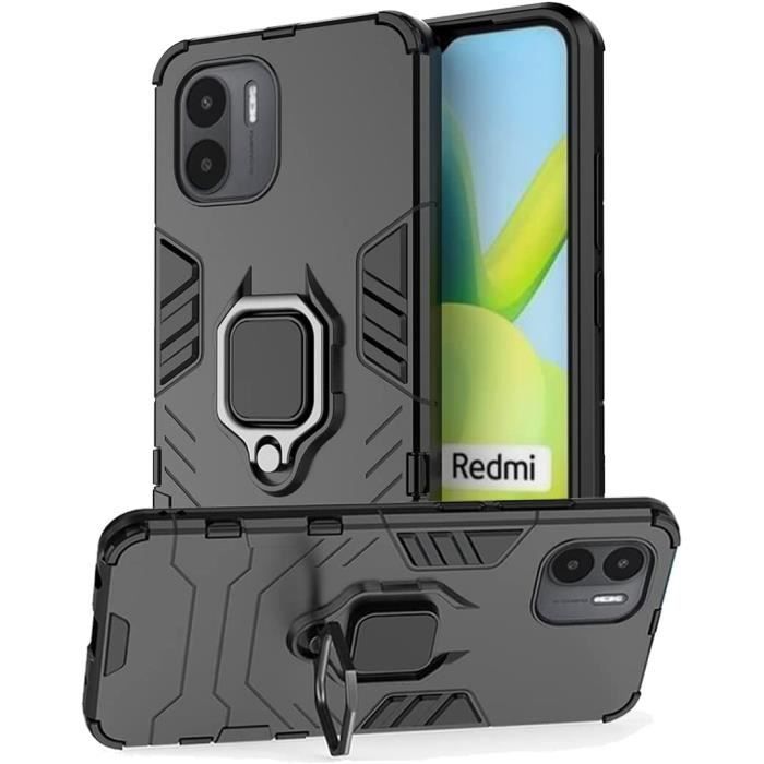 Compatible Xiaomi Redmi A1 4G/ A2 4G Coque Résistante Anti Choc avec Anneau Bague Anti Chute béquille [Novago]