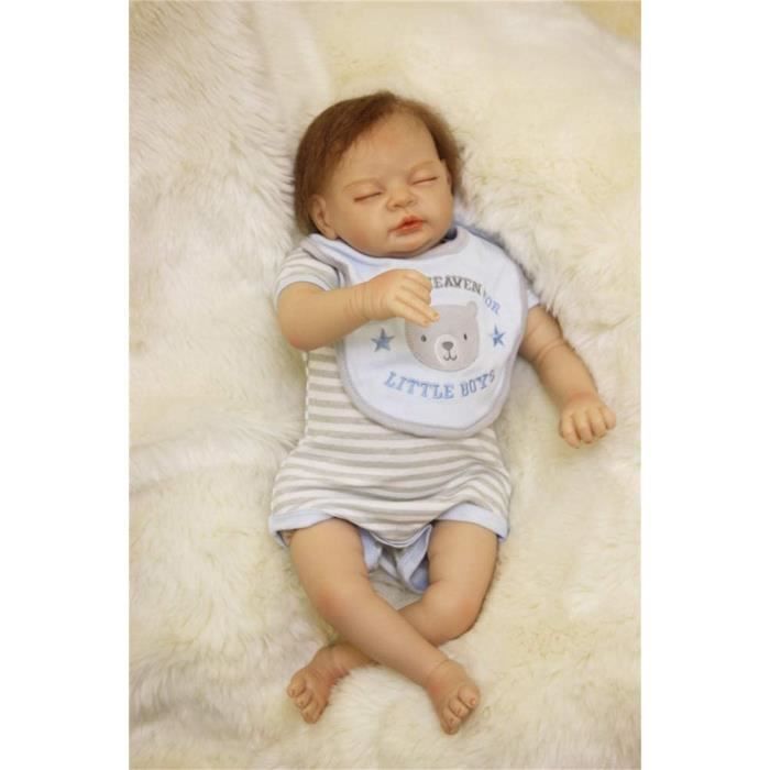 Bebe Reborn Garcon Blond Au Yeux Bleu Cdiscount