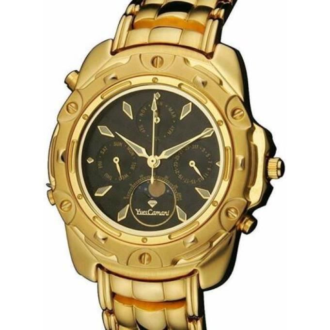 Montre Automatique Yves Camani 2010 - Mécanique Suisse, Boîtier Doré 30 Mm - Neuf étiqueté