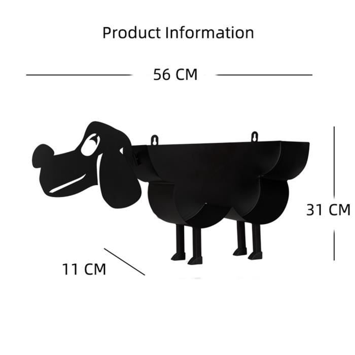 Porte-rouleau de papier toilette mural en résine motif dinosaure sans