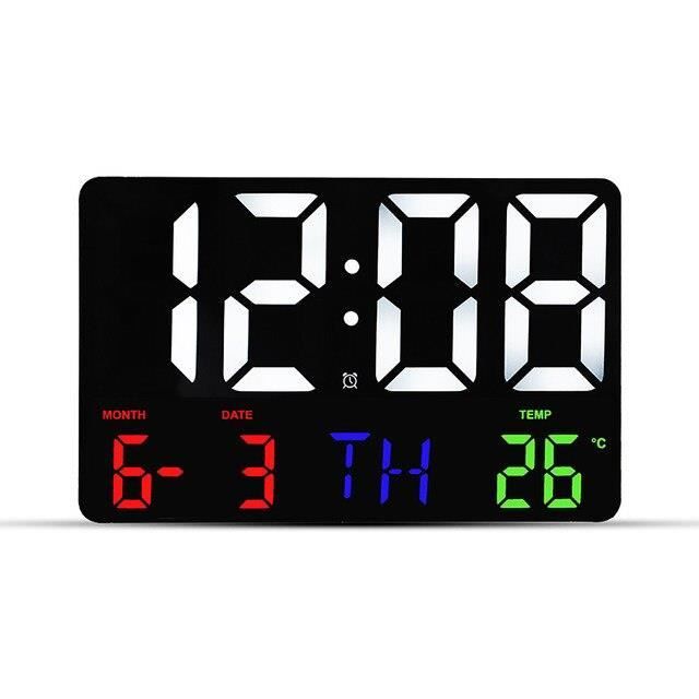 Horloge Murale Ronde LED Numérique RIUM - état Occasion