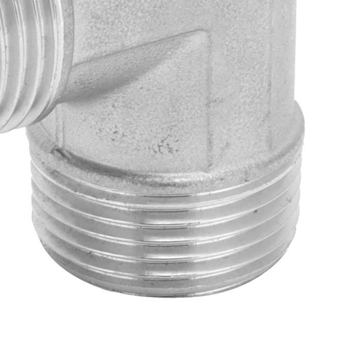 2 Raccords En T Acier Inoxydable - Filetage BSP Femelle 1/2" X 1/2" X 1/2" - Pour Installations Air, Eau, Carburant - 13