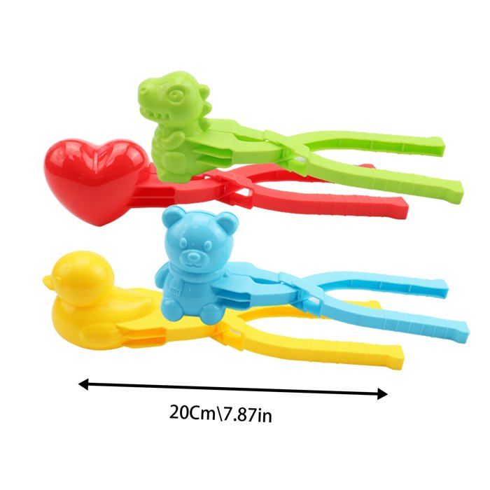 Lot De 6 Pinces à Boules De Neige Pour Enfants - Clip Boule De Neige Coloré, Jouet Extérieur Neige Et Plage