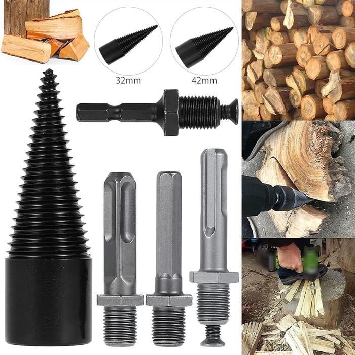 Foreuse Foret Foreuse Artefact De Fendage du Bois Foret pour Fendeur De Bois De ...
