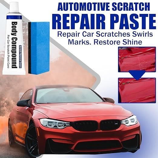 Kit De Polissage Pour Rayures De Voiture - Cire Abrasive Et Accessoires - Élimine Rayures Légères Et Tourbillons