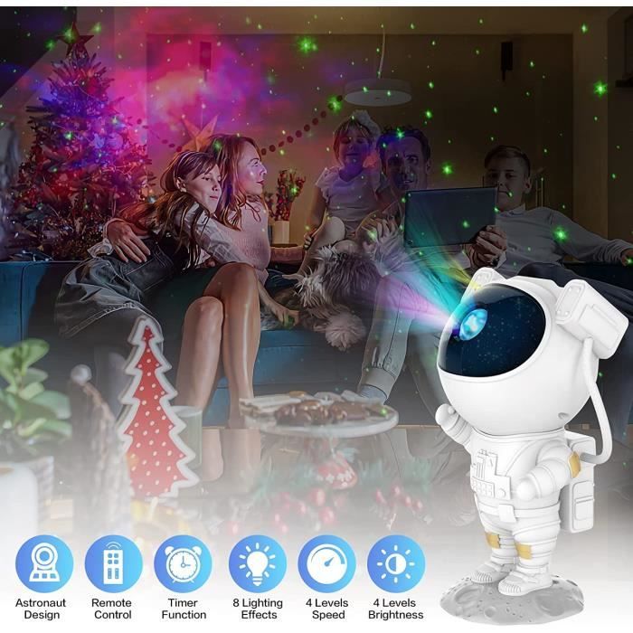 Projecteur Ciel Etoile Galaxie avec minuterie, Astronaut Star Sky Projection  Lampe, Veilleuse pour enfants adultes, avec téléco A209 - Cdiscount Jardin