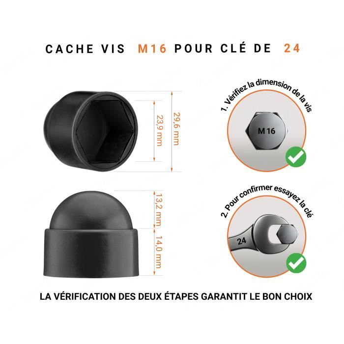 Cache vis écrou hexagonal - Clôture et palissade en aluminium