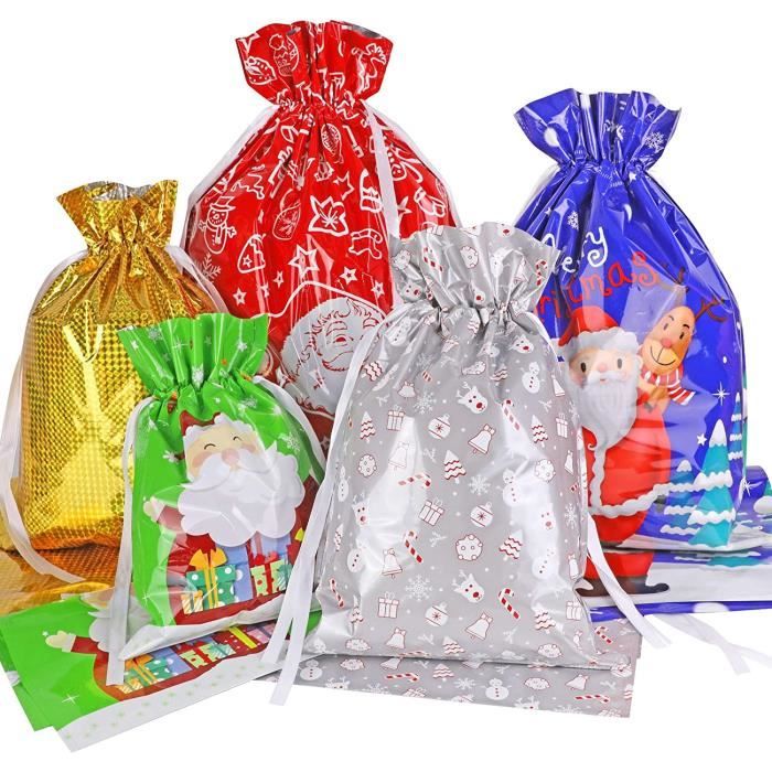 Noël HOWAF 24 Large Sacs Cadeaux Noël Sacs à Cordons Pochette