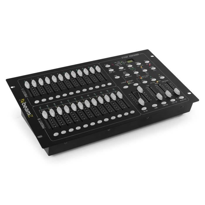 Dmx 512 Contrôleur DMX512 192 Canaux - Console Lumière Disco Pour DJ, Soirées Et événements - Noir Contrôleur Scène Disco