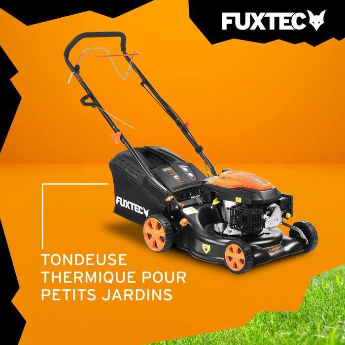 Tondeuse Thermique Tractée 161CC Avec Moteur Briggs And Stratton Mulching Et Ejection Laterale Elem Garden