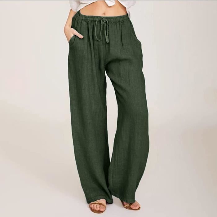 Pantalon léger grande taille clearance