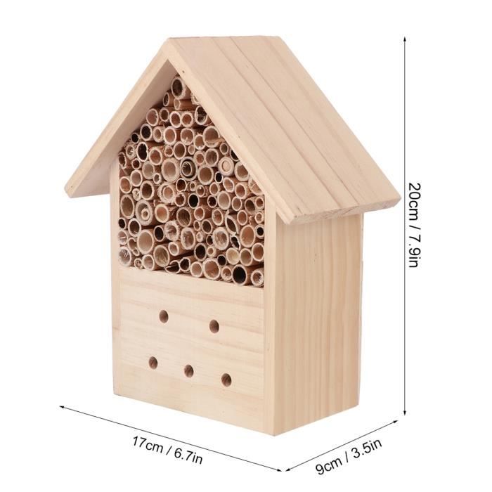Maison d'insectes en bois de pin pour jardin SHIPENOPHY Mini abri d — free download