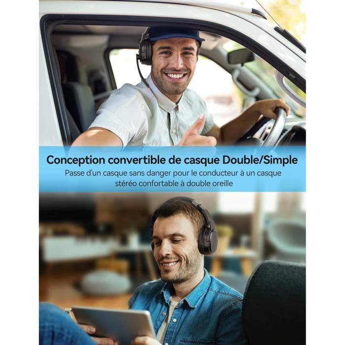 Casque d'écoute sans fil Bluetooth MPOW-avec adaptateur USB double
