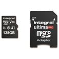 INTEGRAL MEMORY Premium High Speed V30 UHS-I U3 Micro SDXC 128GB 100MB/s en lecture et 90MB/s en écriture 4K-2