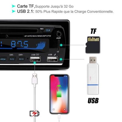 Autoradio Bluetooth Mains Libres Usb Sd Aux Mp3 Rear Sur E34 - Forum  6enligne.net