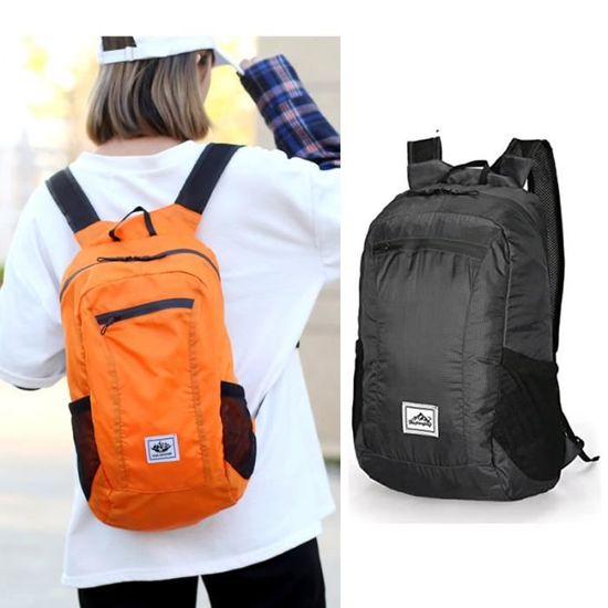 Lot De 2 Sacs à Dos Pliables VGECEE - 40x26x14 Cm, 80g, étanches, Pour Randonnée, Voyage, Shopping
