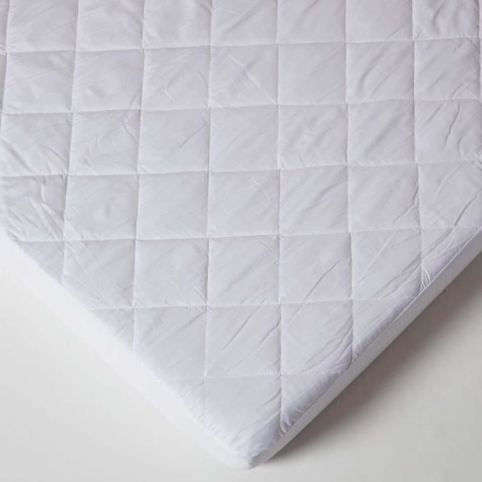 Protège-Matelas Anti-Acariens Homescapes 90x190cm - Hypoallergénique Et Imperméable