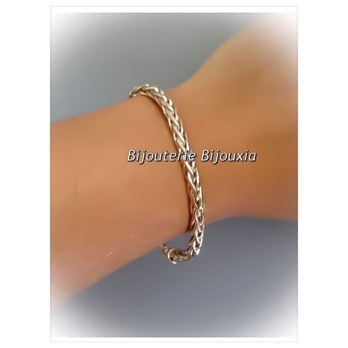 Bracelet Maille Corde En Plaqué Or 18 Carats - Bijouxia - Neuf Avec étiquettes