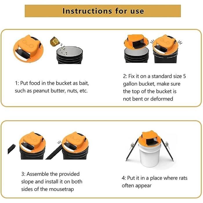Piege A Souris MaatWorkz - Seau Leurre - Pour Intérieur Piege A Souris MaatWorkz - Seau Leurre - Pour Intérieur