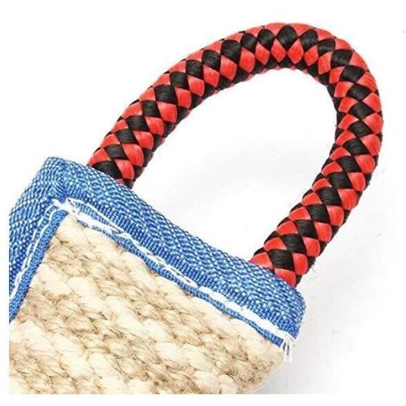 Onebarleycorn Boudin À Mordre En Jute Pour Chien, Jouet Morsure Chien
