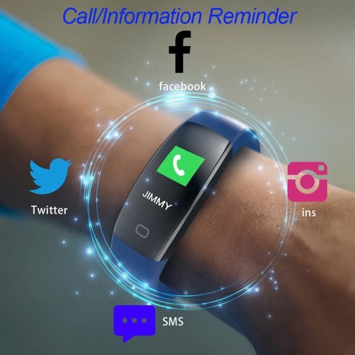 Montre connect e AMYNIKEER F64HR smart fitness bracelet couleur