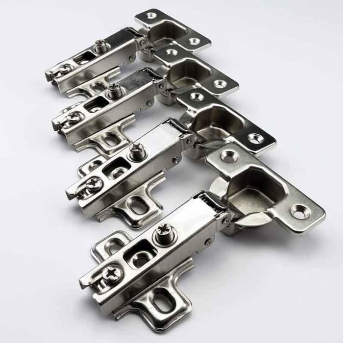 Charnière Porte Placard FOLAYA Charnière Invisible Charnière Porte Cuisine Blanc 40mm