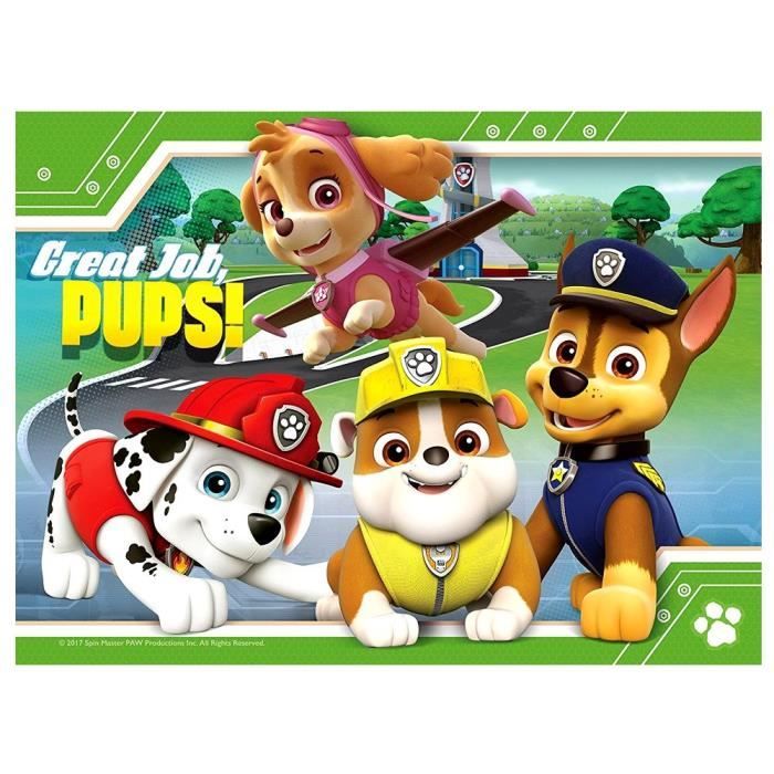Puzzle - RAVENSBURGER - Paw Patrol - 4 en 1 - 12, 16, 20 et 24 pièces ...