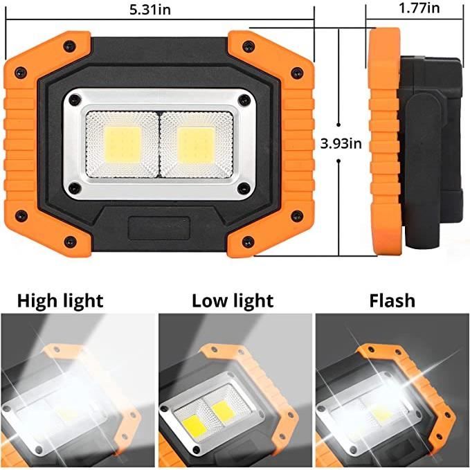Projecteur led de chantier 100W | Éclairage pour chantier 100w high power