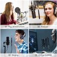 ARTIZLEE® Microphone à Condensateur M800 Podcast Mini jack Professionnel en Streaming avec Kit Micro-3