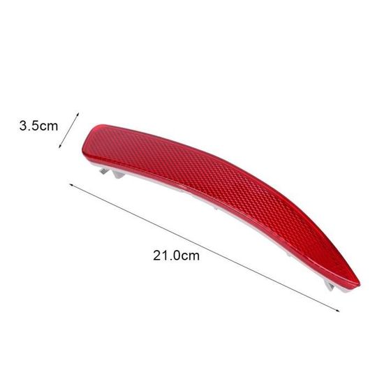 Réflecteur Pare-chocs Arrière Droit Pour BMW X5 E70/E71 (2007-2013) - Compatible Pack M Aérodynamique - Rouge, ABS+PMMA