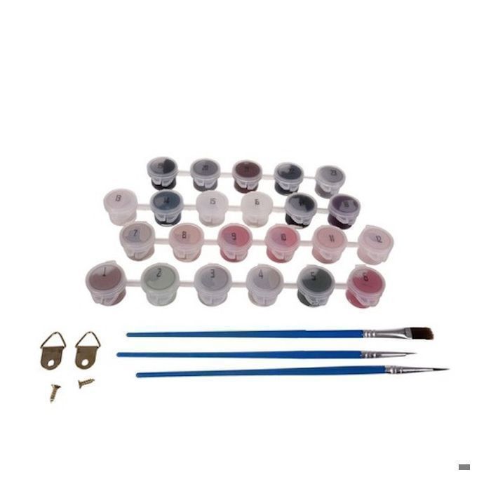 Brushme – Peinture Par Numéros 40x50 Cm – Baie Pittoresque – Avec Cadre – Kits DIY Pour Adultes – Toile En Coton